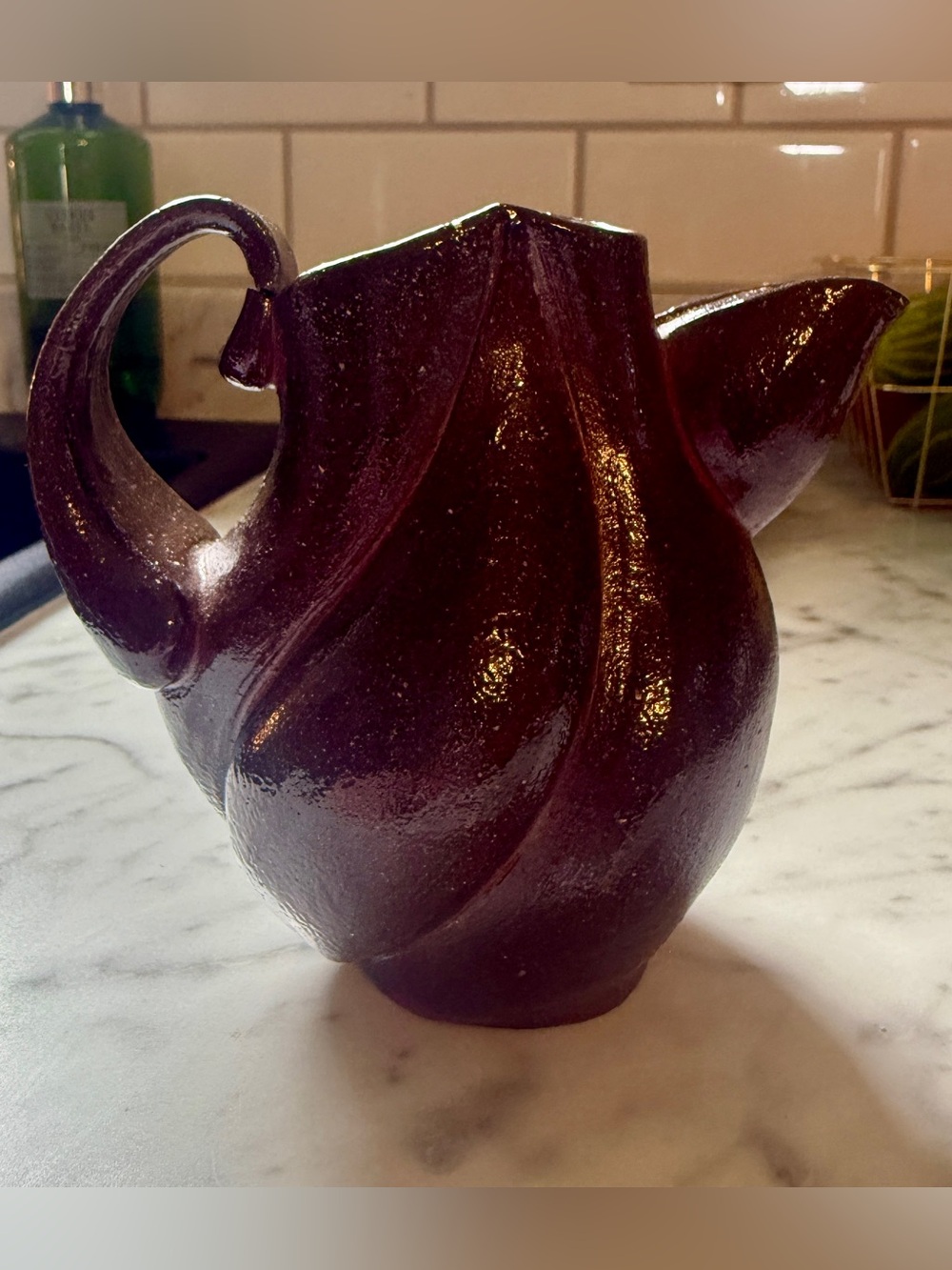 Handmade pottery-creamer